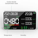 HD05 5 In1 CO2 TVOC HCHO Detector Air Quality Monitor, Specification: White Semiconductor