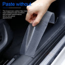 2 PCS 5cm x 5m Car Carbon Fiber Bumper Anti-Collision Strip