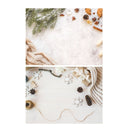 57x42cm Double-Sided 3D Stereo Shooting Background Cloth(J Snowflake Pine Fruit)