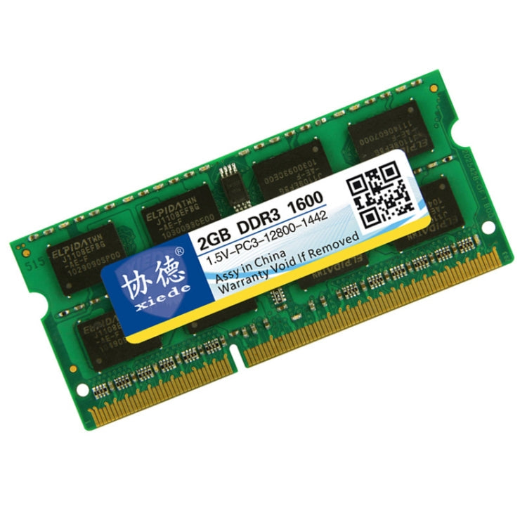 XIEDE X045 DDR3 NB 1600 Full Compatibility Notebook RAMs, Memory Capacity: 2GB