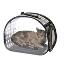 Pet Transparent Space Capsule Outing Package, Size: Small(Grey)
