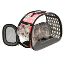 Pet Transparent Space Capsule Outing Package, Size: Large(Pink)