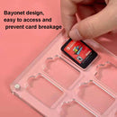 14 Grid Transparent Crystal Magnetic Game Card Storage Box For Switch