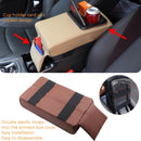 Car Armrest Box Increased Support With Rear Seat Water Cup Holder(Beige)