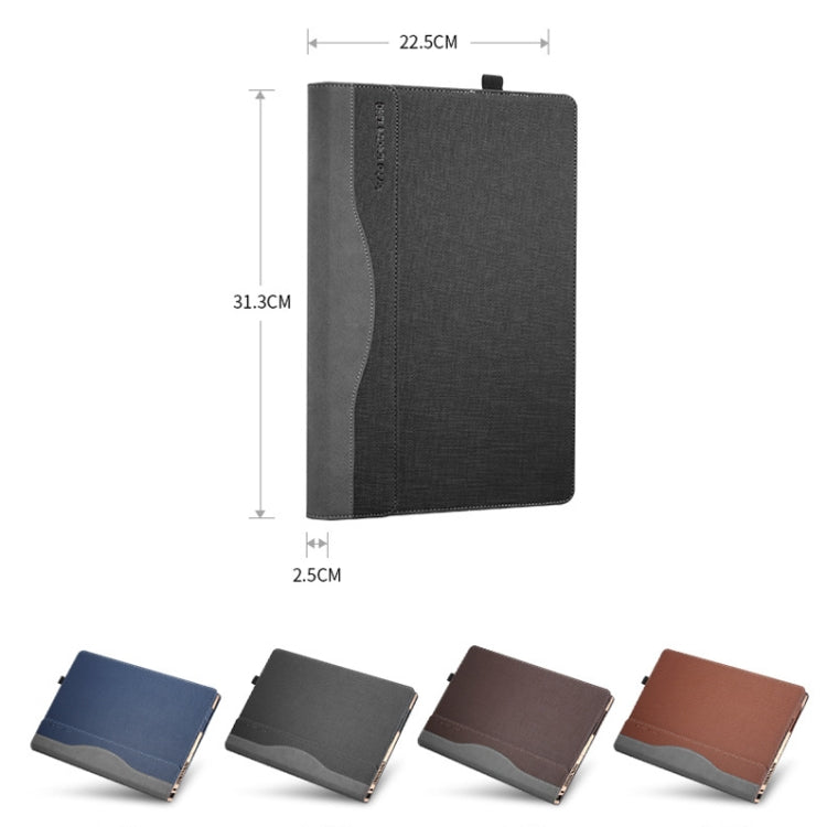 13.3 inch PU Leather Laptop Protective Case For HP SPECTRE X360(Brown)