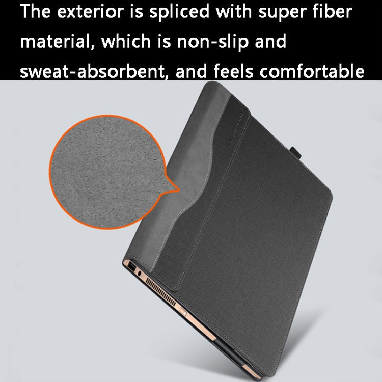 13.3 inch PU Leather Laptop Protective Case For HP SPECTRE X360(Brown)