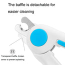 Pet Nail Clippers Nail Polisher, Style: With Lamp Type (Green)