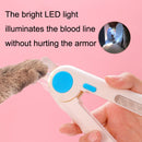 Pet Nail Clippers Nail Polisher, Style: With Lamp Type (Green)
