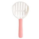 10 PCS Pet Cat Litter Shovel Cat Poop Cleaning Tool(White + Pink)