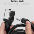 BG-0518 Mountain Bike Portable Anti-Theft Bold Cable Lock, Length: 1m Without Lock Frame