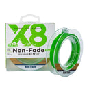 NON-FADE X8 150m 8 Code PE Pish Line, Line number: No. 0.8(Green)