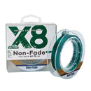 NON-FADE X8 150m 8 Code PE Pish Line, Line number: No. 4.0(Ink Green)