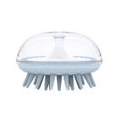 3 PCS Silicone Head Massage Shampoo Brush(Blue)