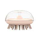 3 PCS Silicone Head Massage Shampoo Brush(Pink)