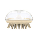 3 PCS Silicone Head Massage Shampoo Brush(Yellow)