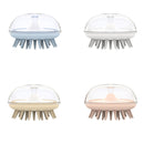 3 PCS Silicone Head Massage Shampoo Brush(Blue)