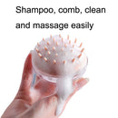 3 PCS Silicone Head Massage Shampoo Brush(Yellow)