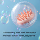 3 PCS Silicone Head Massage Shampoo Brush(Yellow)