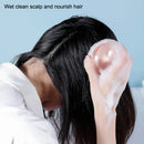 3 PCS Silicone Head Massage Shampoo Brush(Yellow)