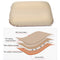CHANODUG Camping Travel Portable Automatic Inflatable Foam Pillow(Navy Blue)