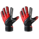 SHINESTONE ST915 1 Pair Finger Guards Thick Latex Goalkeeper Gloves, Size: 5(Black Red)