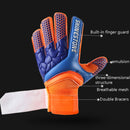 SHINESTONE ST915 1 Pair Finger Guards Thick Latex Goalkeeper Gloves, Size: 5(Blue)