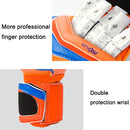 SHINESTONE ST915 1 Pair Finger Guards Thick Latex Goalkeeper Gloves, Size: 5(Blue)