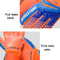 SHINESTONE ST915 1 Pair Finger Guards Thick Latex Goalkeeper Gloves, Size: 5(Blue)