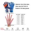 SHINESTONE ST915 1 Pair Finger Guards Thick Latex Goalkeeper Gloves, Size: 9(Black Red)