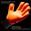 Ailsports ST5511 1 Pair Goalkeeper Thicken Latex Fingers Protection Gloves, Size: 5(Orange)