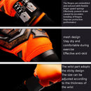 Ailsports ST5511 1 Pair Goalkeeper Thicken Latex Fingers Protection Gloves, Size: 5(Orange)