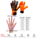 Ailsports ST5511 1 Pair Goalkeeper Thicken Latex Fingers Protection Gloves, Size: 5(Blue)