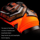 Ailsports ST5511 1 Pair Goalkeeper Thicken Latex Fingers Protection Gloves, Size: 9(Red)