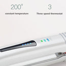 2 In 1 Electric Splint Hair Curling Wireless Hair Straightener(Pearl White)