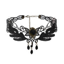 Fringe Lace Gothic Lolita Vintage Necklace,Style: 1535