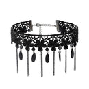Fringe Lace Gothic Lolita Vintage Necklace,Style: 1556