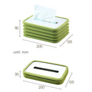 Silicone Elastic Lift Car Paper Towel Box(Pink)