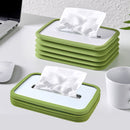 Silicone Elastic Lift Car Paper Towel Box(Light Blue)