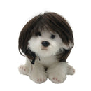 Pet Fake Puppy Cospaly Props(Black Straight Hair)