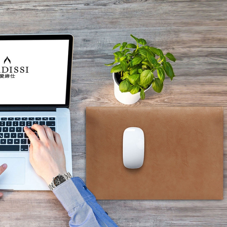 PU Leather Litchi Pattern Sleeve Case For 13.3 Inch Laptop, Style: Single Bag ( Black )