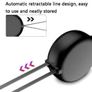 SUMI-TAP WDCC-003 Car Charger with 8 Pin + Micro USB + USB-C / Type-C Retractable Cable(Black)