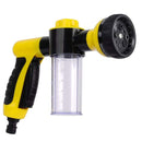 8 in 1 Car Wash Foam Pot Water Sprinkler(Yellow)