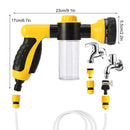 8 in 1 Car Wash Foam Pot Water Sprinkler(Yellow)