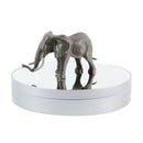 25cm Adjustable Speed Electric Rotating Display Stand Video Shooting Props Turntable(Silver Mirror)