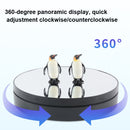 25cm Adjustable Speed Electric Rotating Display Stand Video Shooting Props Turntable(Golden Mirror)