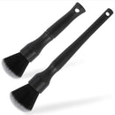 Car Air Conditioner Outlet Brush Interior Cleaning Soft Brush, Specification: Small+Large(Black)
