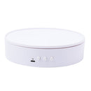 15cm Adjustable Speed Rotating Display Stand Props Turntable(White Velvet)