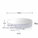 15cm Adjustable Speed Rotating Display Stand Props Turntable(White Velvet)