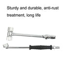 Car Tire Double-Ended Air Nozzle, Specification: Straight Handle With Gaselet
