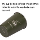 Shinetrip A403 4 PCS / Set Outdoor 304 Stainless Steel Coffee Cup(Green)